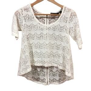 MINKPINK Lace Cropped Top Sz S